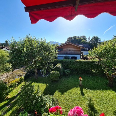 Blick vom Balkon in Garten, © im-web.de/ Tourist-Information Bad Wiessee