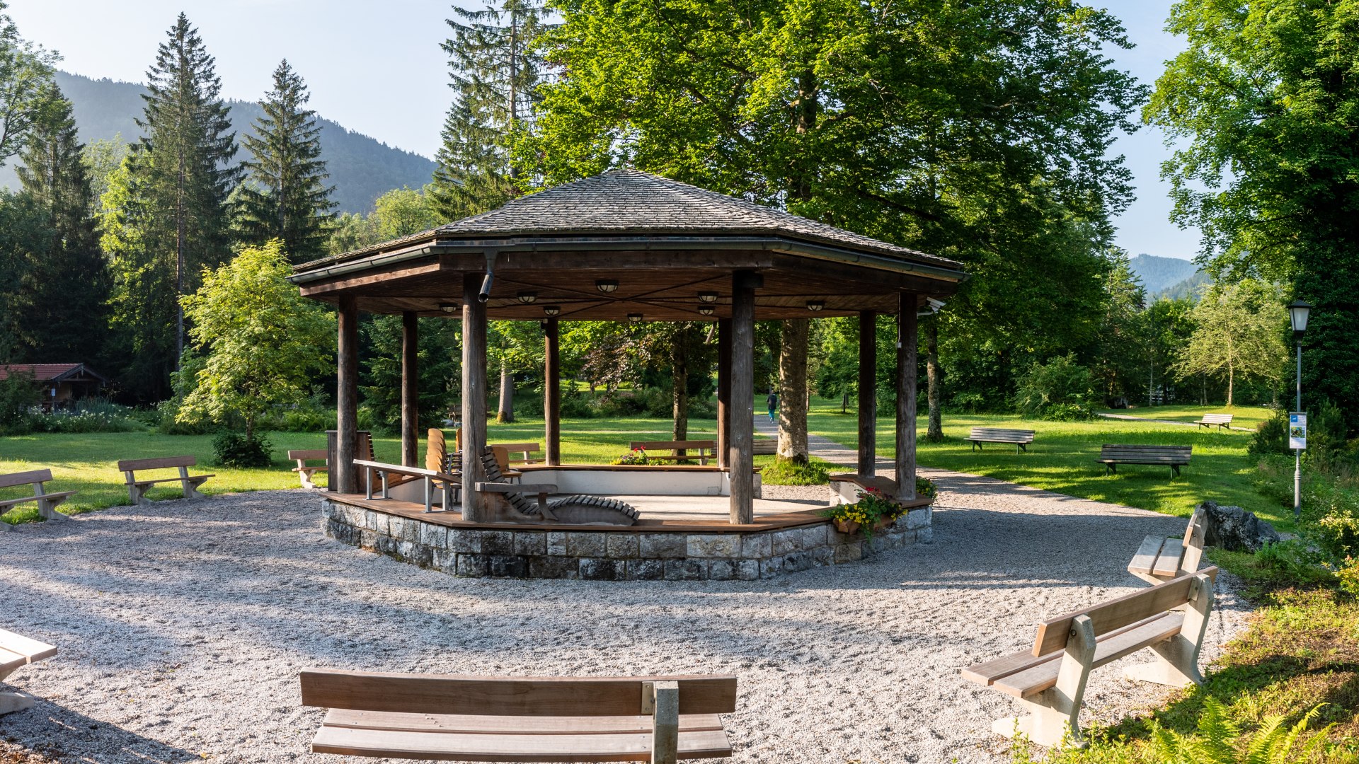 Musikpavillon im Kurpark Kreuth, © Der Tegernsee