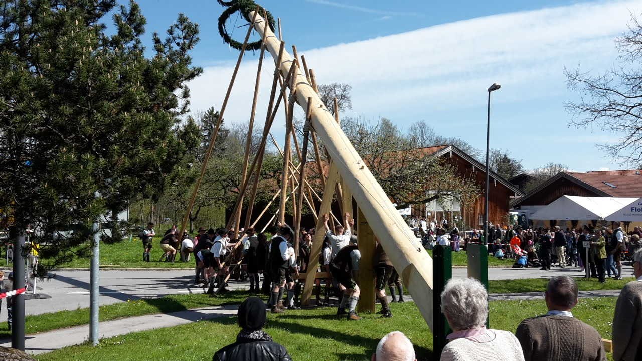 Maibaumaufstellen in Gmund, &copy; im-web.de/ Tourist-Information Gmund am Tegernsee