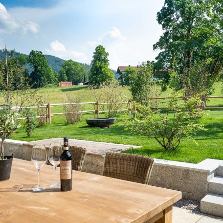 Die Terrasse der Earlybird Suite, © im-web.de/ Tourist-Information Gmund am Tegernsee