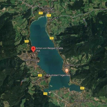 Lage am Tegernsee, &copy; im-web.de/ Tourist-Information Bad Wiessee