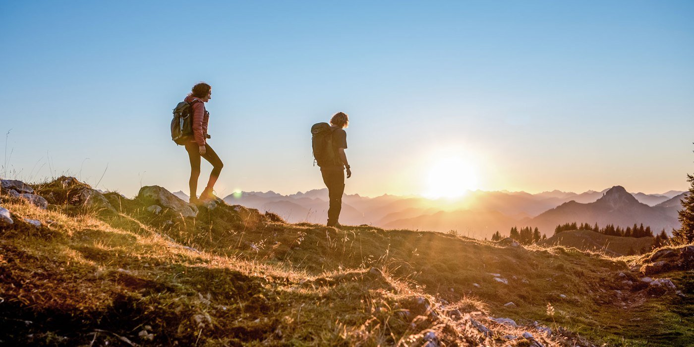 Wandern in Kreuth bei Sonnenuntergang, © Julian Rohn