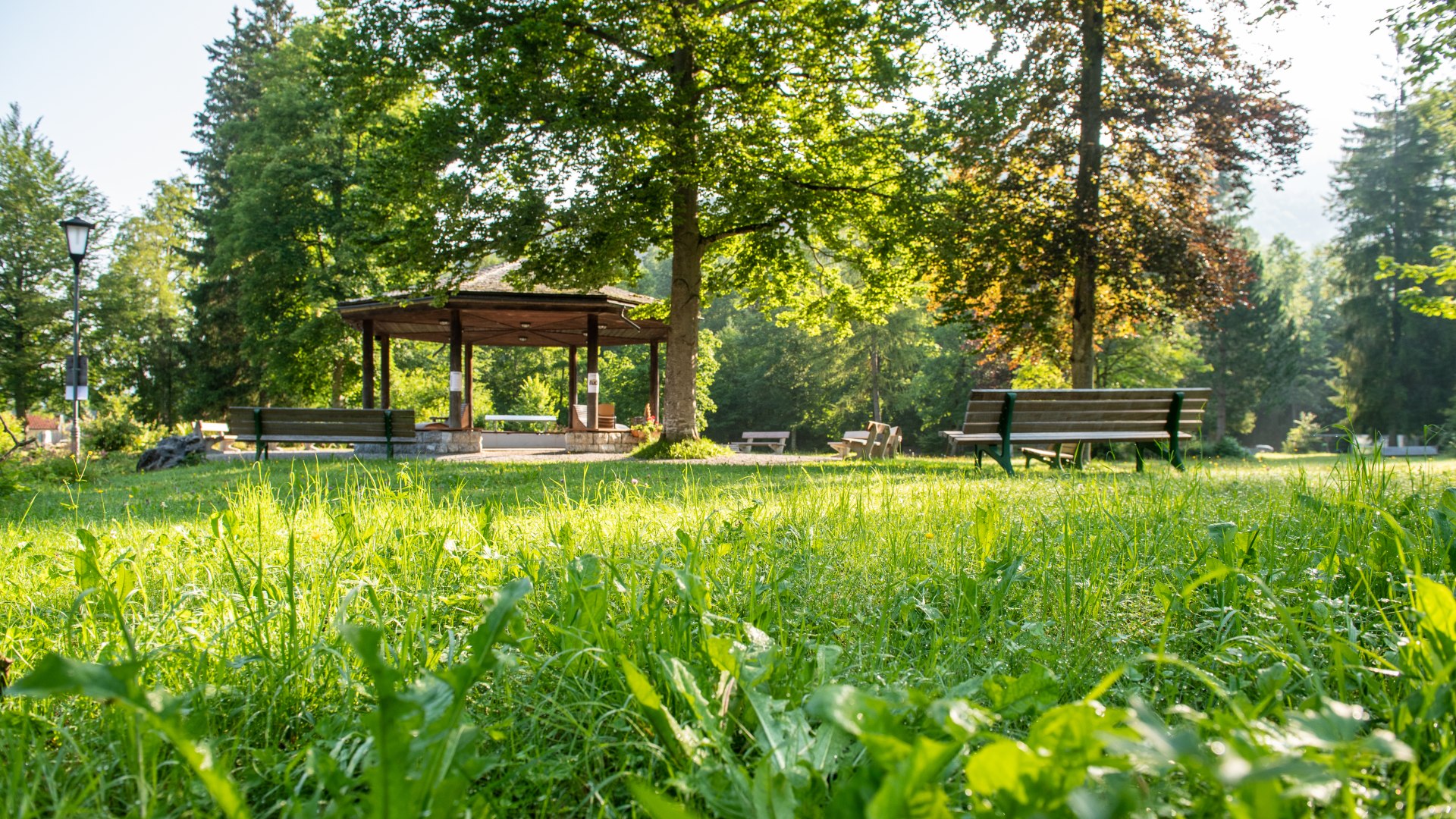 Pavillon im Kurpark Kreuth, © Der Tegernsee Pavillon im Kurpark Kreuth, © Der Tegernsee