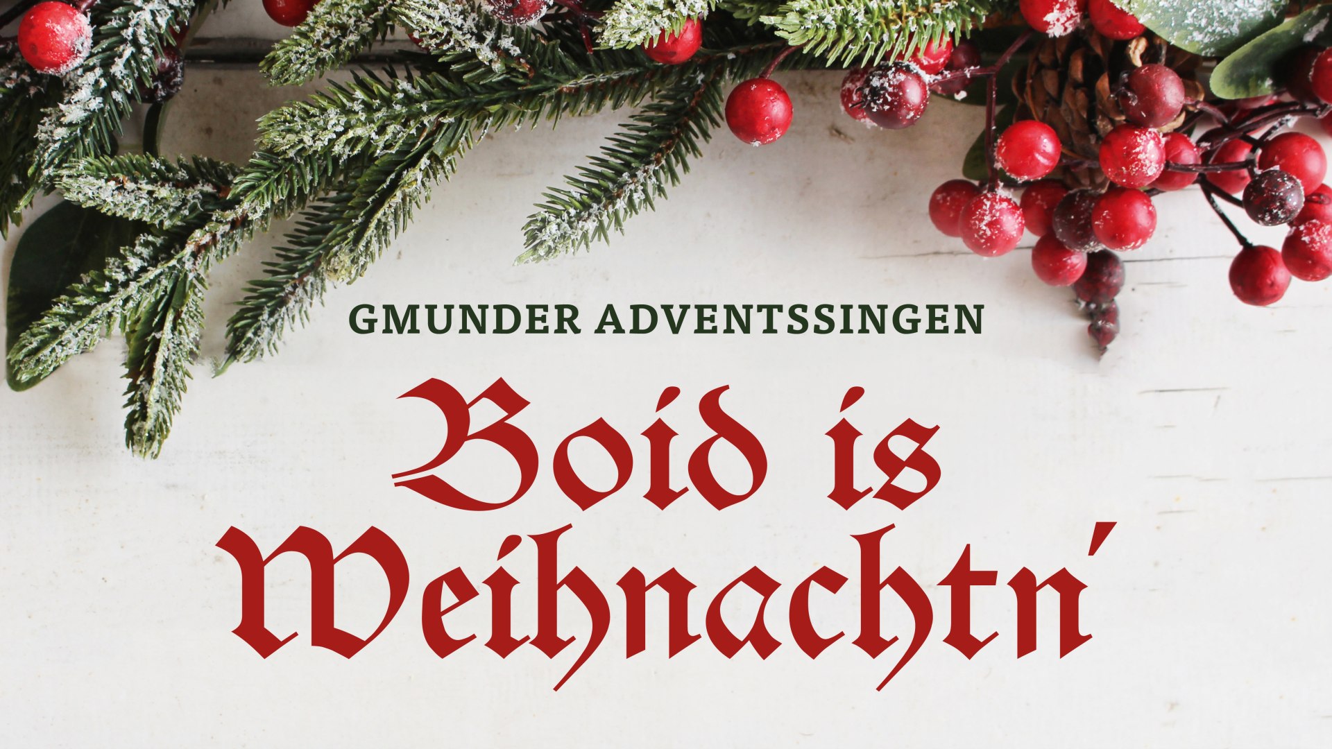 Boid is Weihnachtn&acute;, &copy; Der Tegernsee SZM