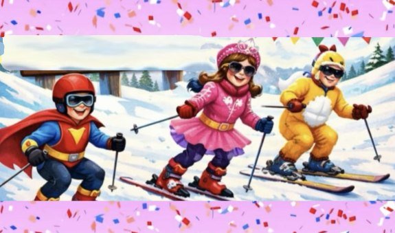 Fasching auf de Ski banner