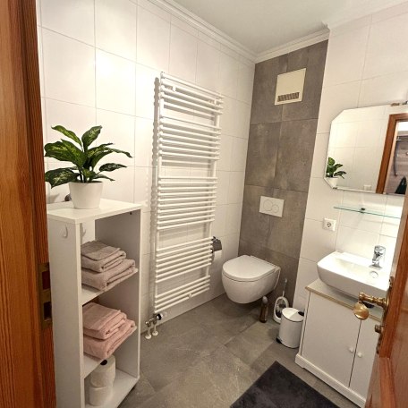 Blick ins Badezimmer (Duschbadewanne), © im-web.de/ Regionalentwicklung Oberland Kommunalunternehmen