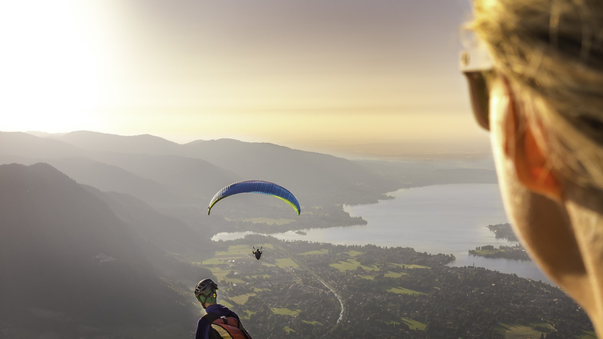 View from paragliding, © Der Tegernsee, Dietmar Denger