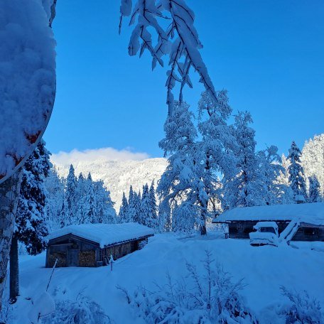 Siebenh&uuml;tten im Winterschlaf, &copy; im-web.de/ Regionalentwicklung Oberland Kommunalunternehmen