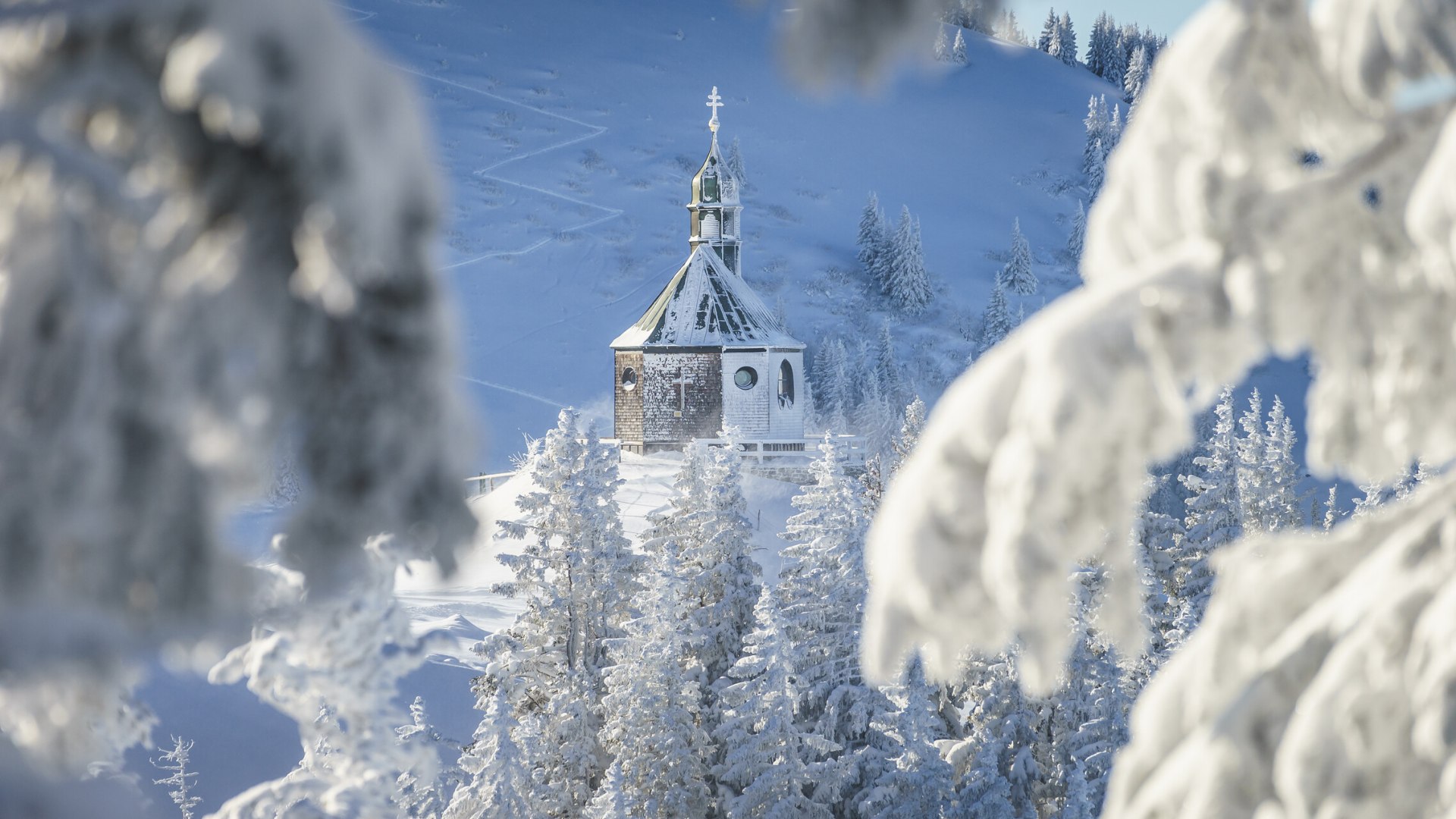 Das Wallbergkircherl im Winter, © Dietmar Denger
