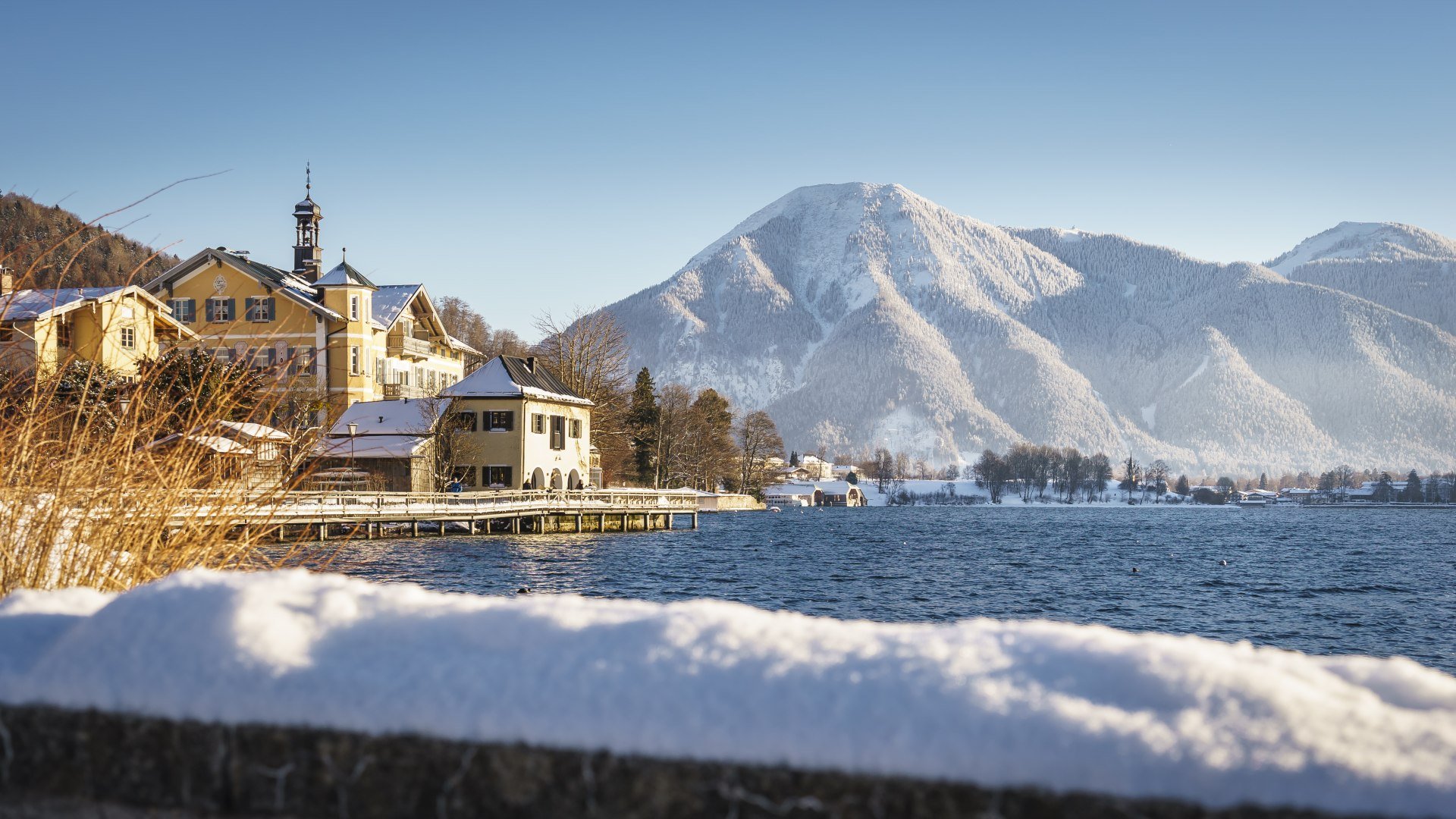 Seeufersteg in Tegernsee im Winter, &copy; Dietmar Denger