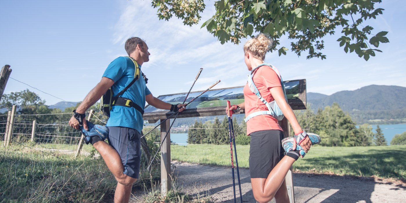 Auch vor der Nordic Walking Runde sollten Sie sich gut aufwärmen., © Hansi Heckmair