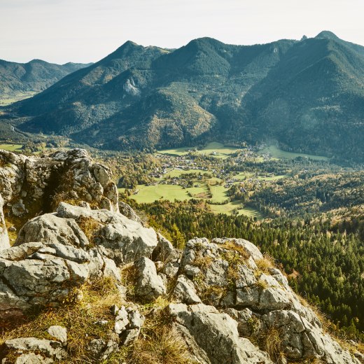 Bergsteigerdorf Kreuth von oben, © Urs Golling/ Tegernseer Tal Tourismus GmbH