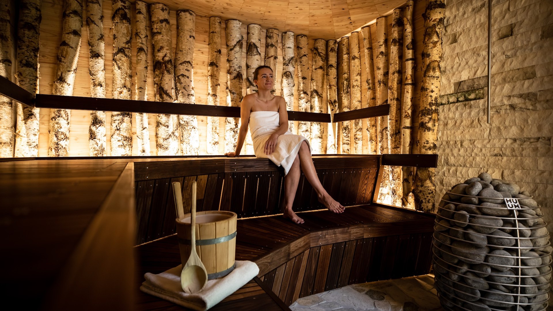 Terrassenhof_BadWiessee_Wellness_Spa_Zirbenholzsauna, &copy; Hotel Terrassenhof