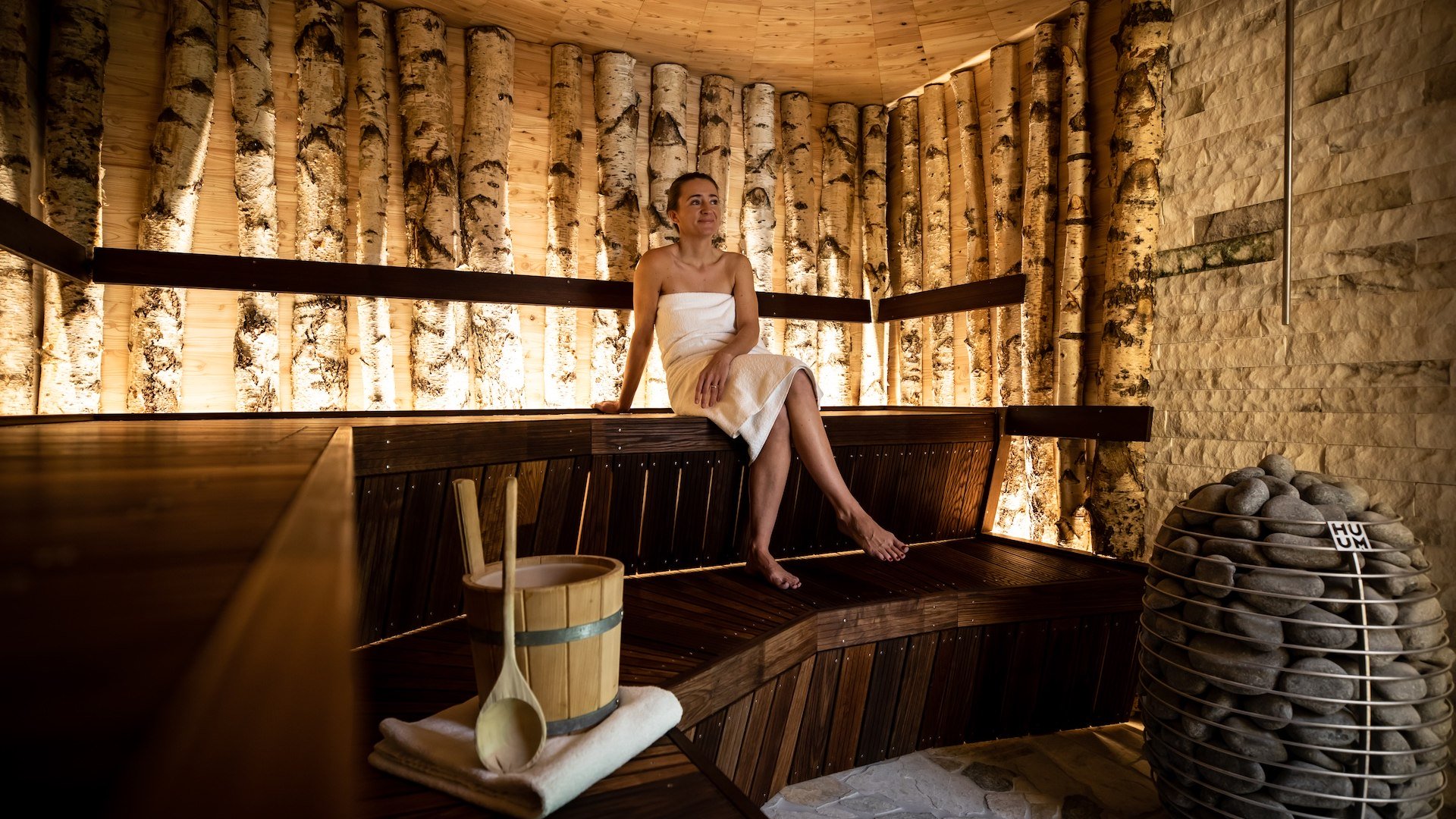 Terrassenhof_BadWiessee_Wellness_Spa_Zirbenholzsauna, &copy; Hotel Terrassenhof