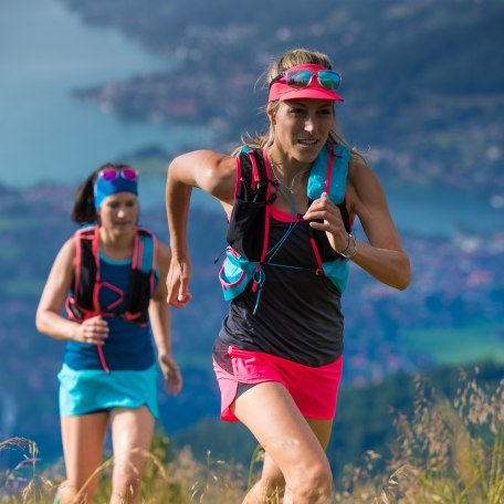 Gela Allmann macht Trailrunning am Setzberg am Tegernsee., © Hansi Heckmair