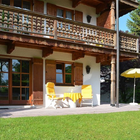 Ferienwohnung Am Rottach-Damm - Terrassee mit Blick zum Wallberg, © Ferienwohnung Am Rottach-Damm