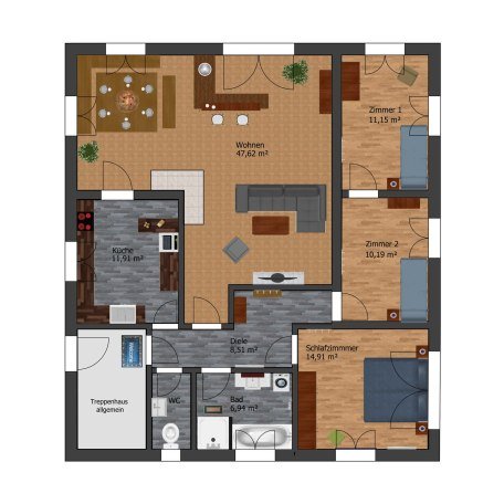 Grundriss, &copy; im-web.de/ Tourist-Information Gmund am Tegernsee