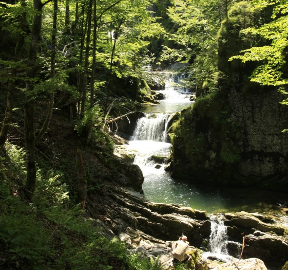 Die Sibliwasserfälle in Rottach-Egern, © Egbert Krupp