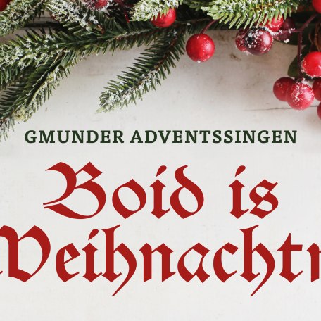 Boid is Weihnachtn&acute;, &copy; Der Tegernsee SZM