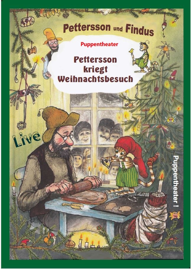 Petersson Weihnachtsbesuch, © Puppentheater Kunterbunt