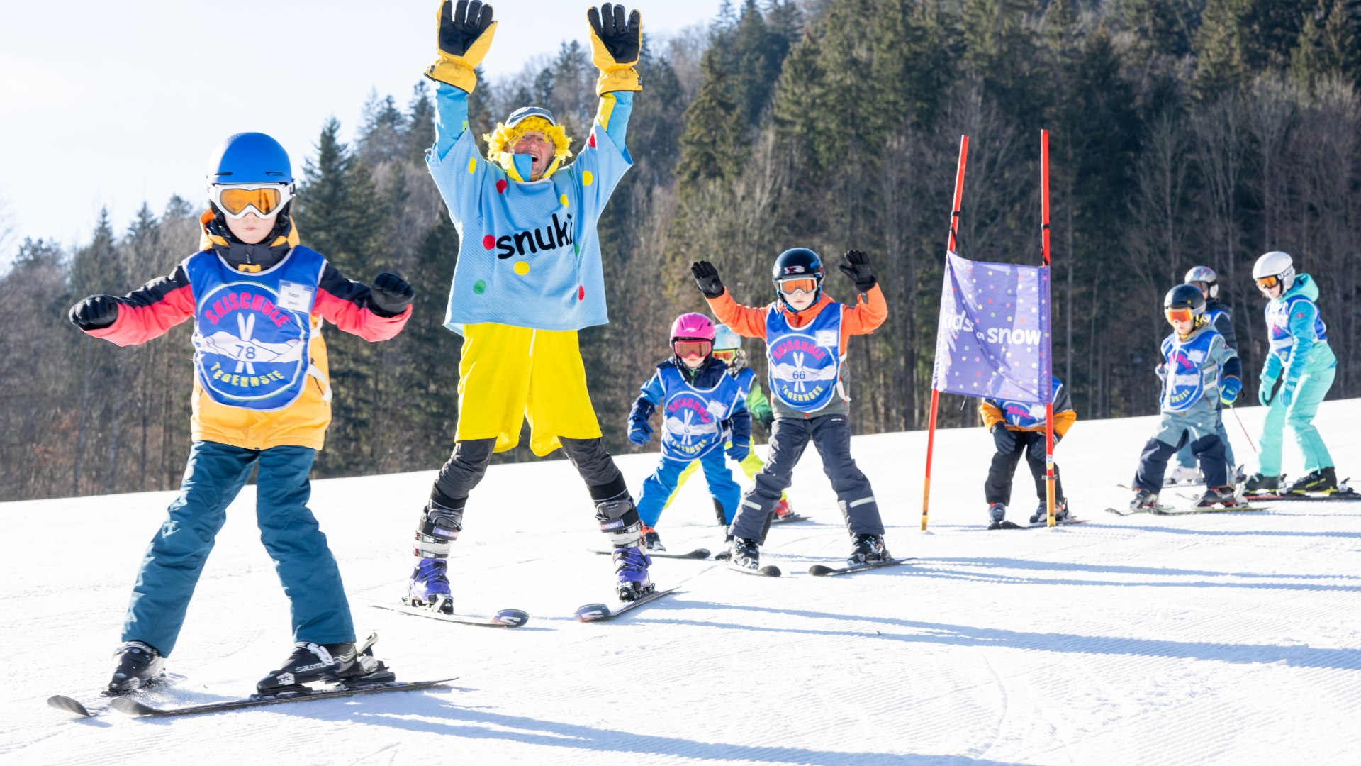 Snuki beim Training am Zwergelhang