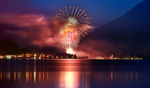 Feuerwerk beim Seefest in Rottach Egern, © Stefan Schiefer