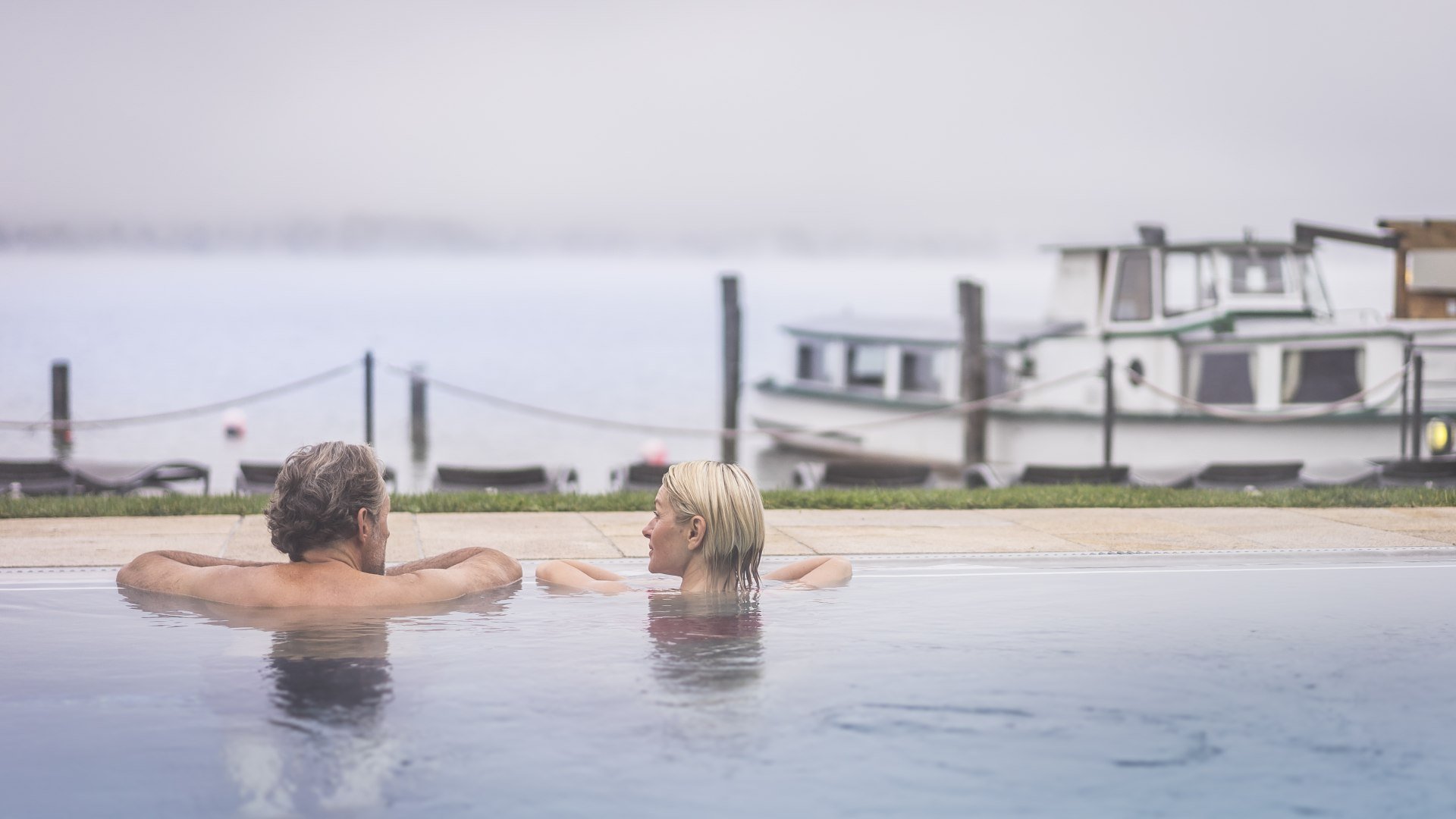 Entspannen im Pool der Seesauna, © Dietmar Denger