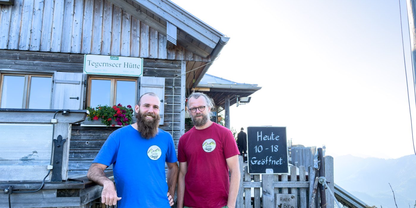 Seit 2025 neue H&uuml;ttenwirte auf der Tegernseer H&uuml;tte: Andreas Hauber & Sebastian Bailey