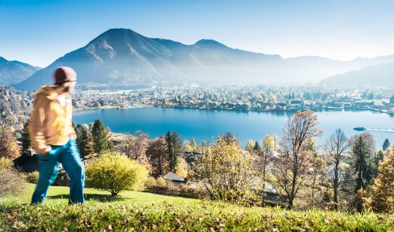 Blick von Tegernsee aus auf den Wallberg, © Dietmar Denger Blick von Tegernsee aus auf den Wallberg, © Dietmar Denger
