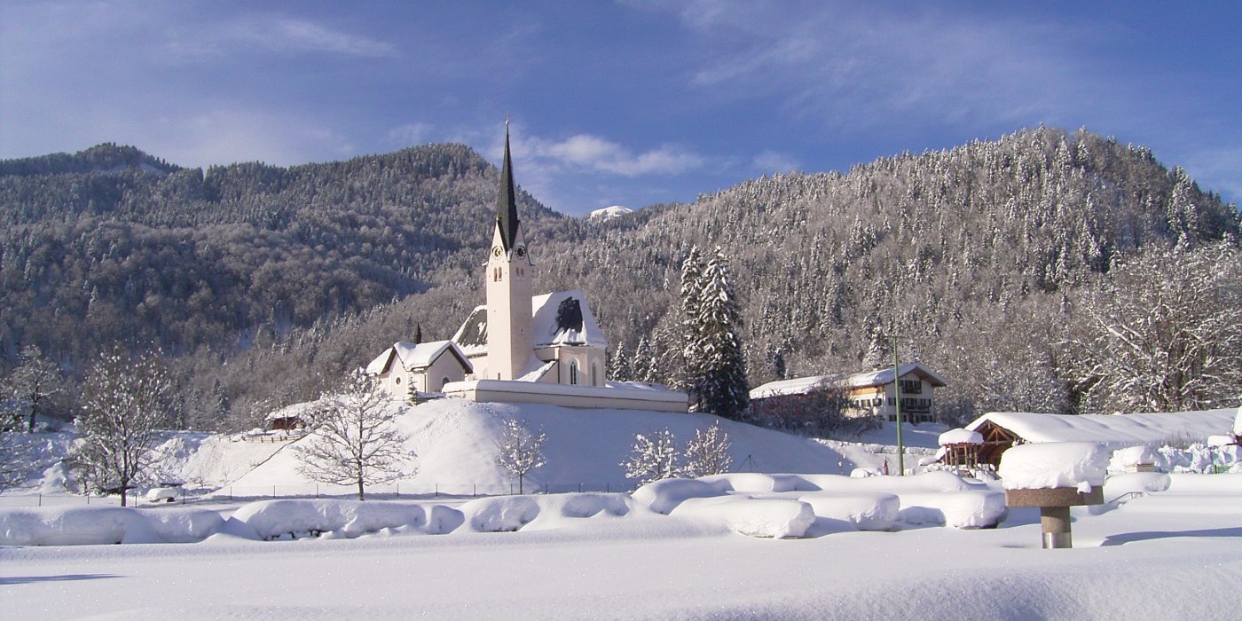 Bergsteigerdorf Kreuth im Winter, © Gemeinde Kreuth Bergsteigerdorf Kreuth im Winter, © Gemeinde Kreuth