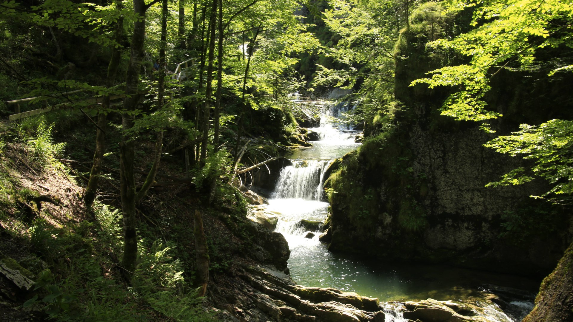 Die Sibliwasserfälle in Rottach-Egern, © Egbert Krupp