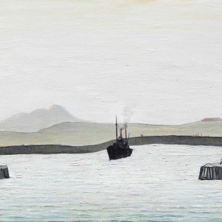 Lory_Harbour Scene, © @Olaf Gulbransson Museum Tegernsee