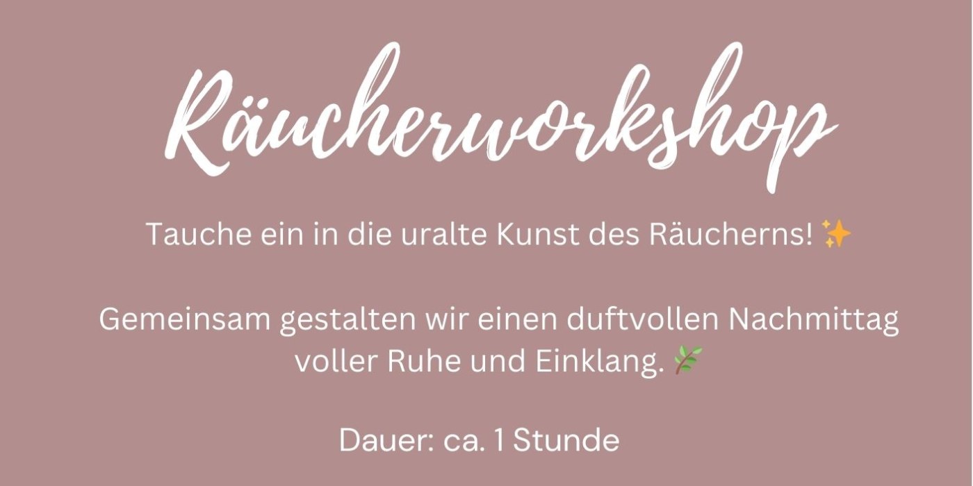 Werbeplakat R&auml;ucherworkshop bei Kunst und mehr