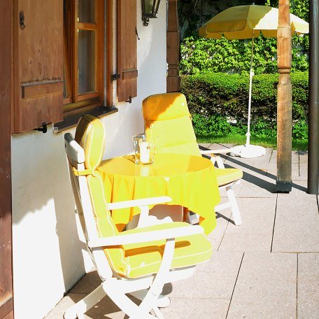 Ferienwohnung Am Rottach-Damm - Terrassee mit Blick zum Wallberg, © Ferienwohnung Am Rottach-Damm