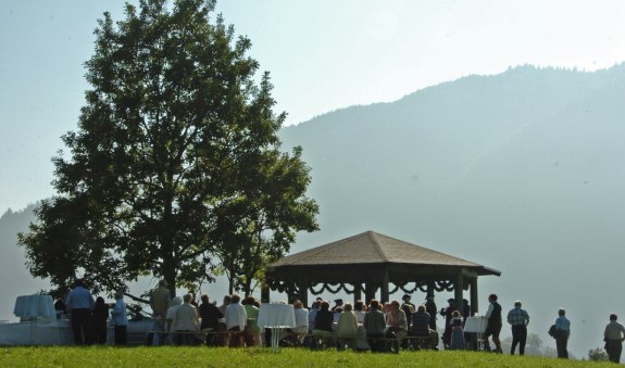 Kleines Paraplui auf der Point