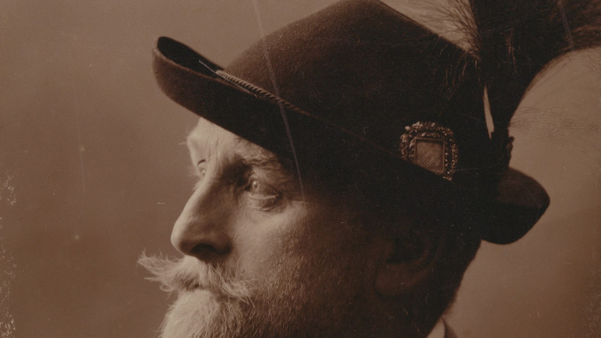 Emil Ganghofer, © Monacensia im Hildebrandhaus, Nachlass Ludwig Ganghofer, Kassette 47, Umschlag, o.R.