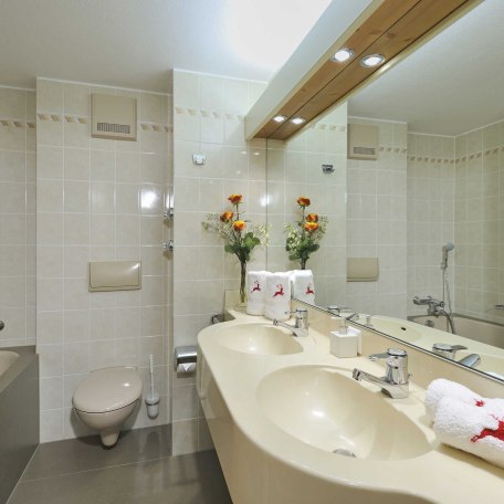 Badezimmer in den Ferienwohnungen im Ignazhof in Bad Wiessee, © im-web.de/ Tourist-Information Bad Wiessee