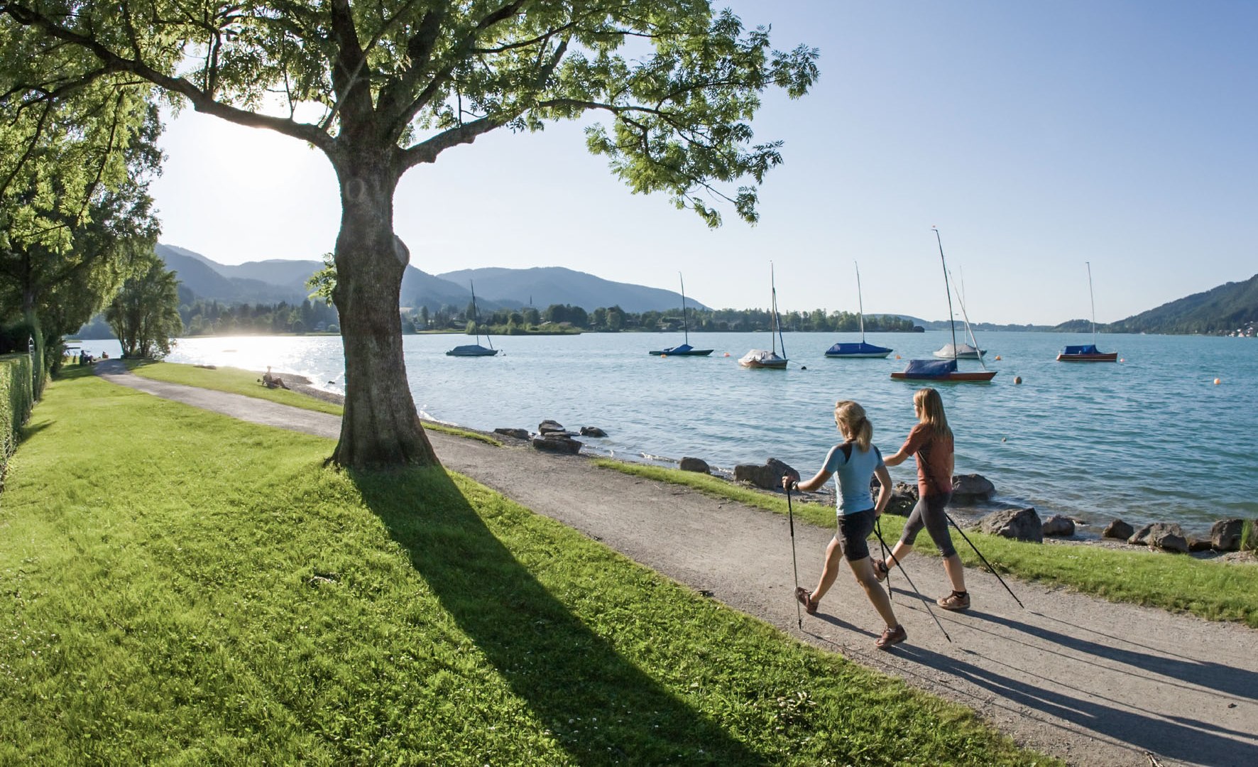 Nordic Walking entlang des Tegernsee, © Bernd Ritschel